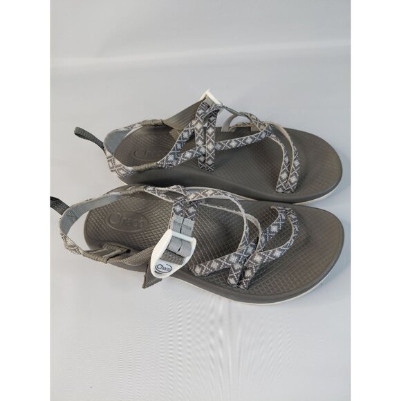 Chaco women's Performance Sandals Size 6 Gray Diamond Pattern Adjustable Strap - Picture 4 of 8